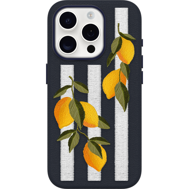 product image 2 - iPhone 15 Pro Max Hoesje Symmetry Series Cactus Leather Embroidery