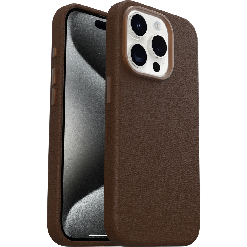 product image 1 - iPhone 15 Pro Custodia Symmetry Series Cactus Leather per MagSafe