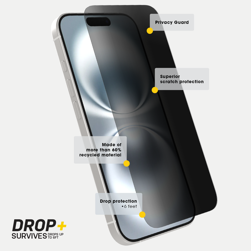 product image 3 - Protecteur d'écran iPhone 16 Pro Max Premium Pro Glass Privacy Guard