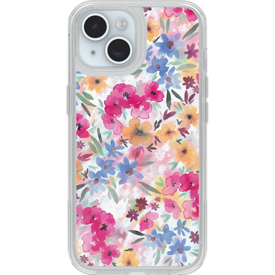 iPhone 16e/15/14/13 Custodia | Symmetry Series Clear per MagSafe Confetti of Blossoms