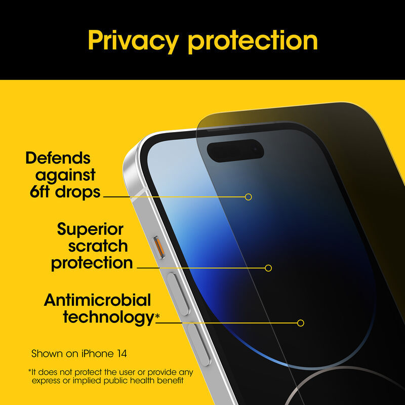 product image 4 - Protecteur d'écran iPhone 15 Pro Max Premium Pro Glass Privacy Guard
