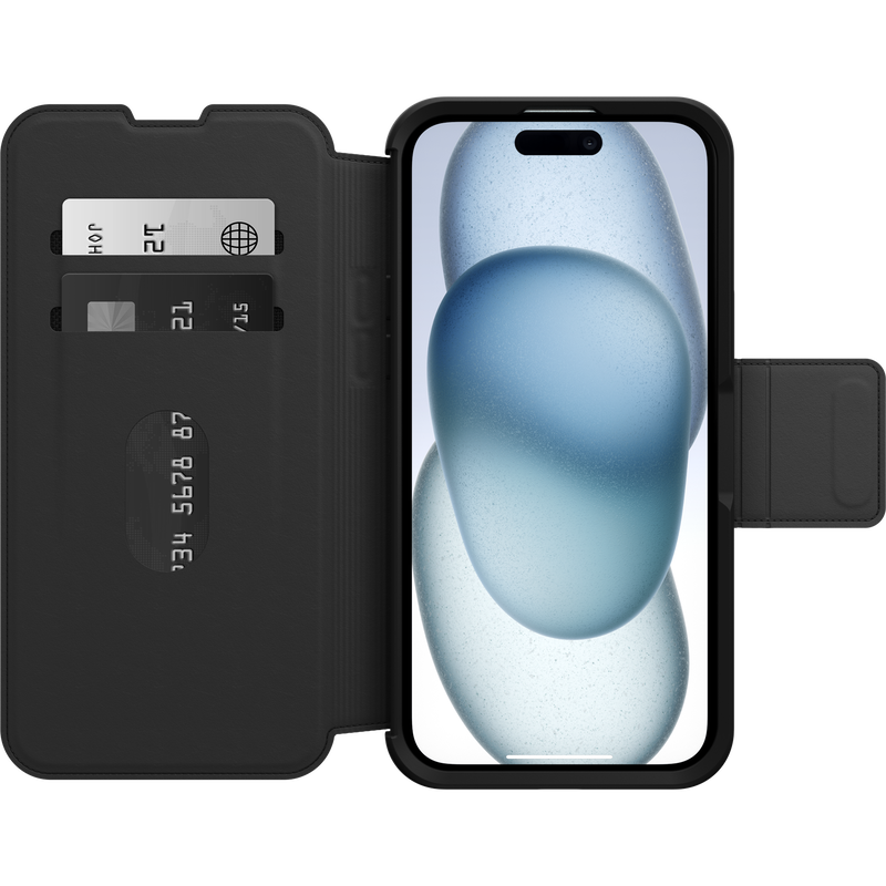 product image 2 - iPhone 15 Plus Coque Strada Series Folio MagSafe