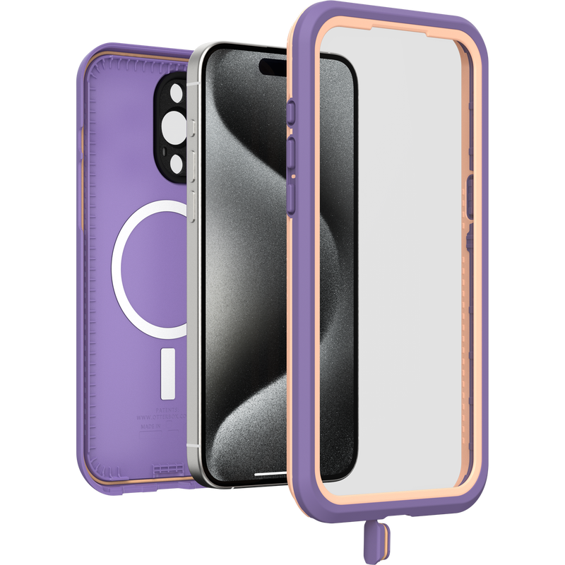 product image 3 - Coque Étanche à l’eau iPhone 15 Pro Max OtterBox Frē Series pour MagSafe