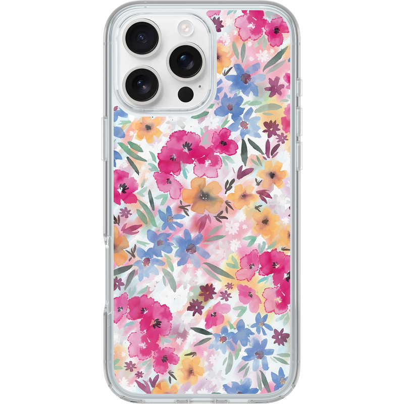 product image 1 - iPhone 16 Pro Max Hülle Symmetry Series Clear für MagSafe Confetti of Blossoms