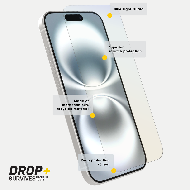 product image 3 - iPhone 16 Pro Max Displayschutz Premium Pro Glass Blue Light Guard