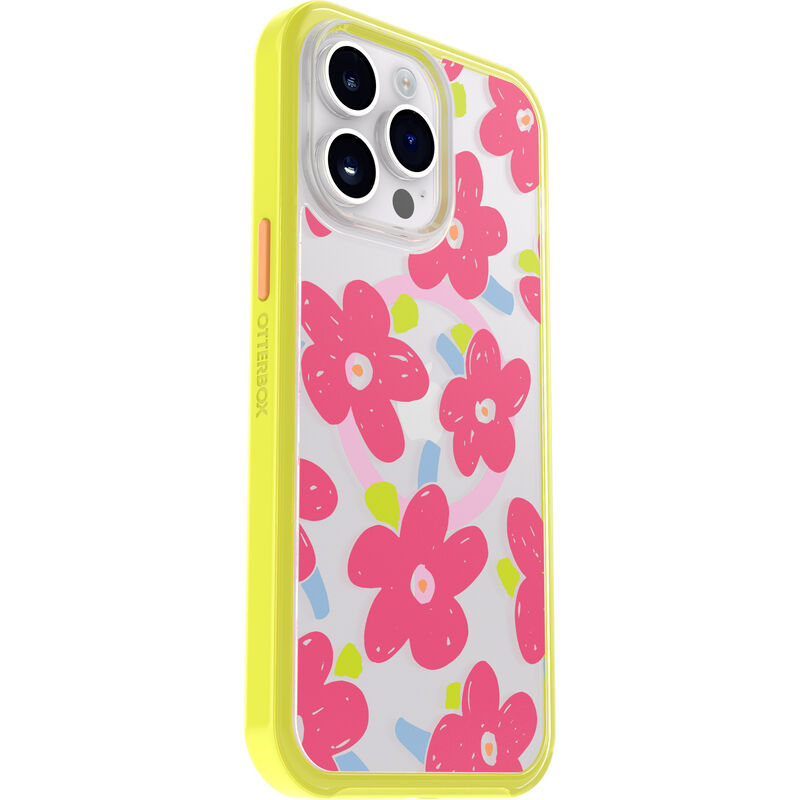 product image 3 - iPhone 14 Pro Max Custodia Symmetry Series Clear per MagSafe Fluttering Flora