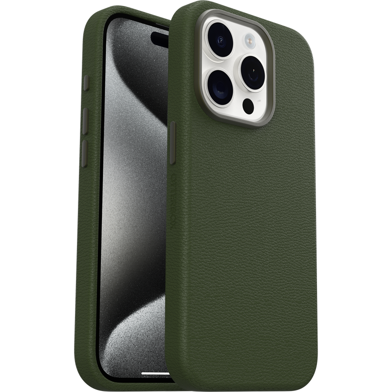 product image 1 - iPhone 15 Pro Custodia Symmetry Series Cactus Leather per MagSafe