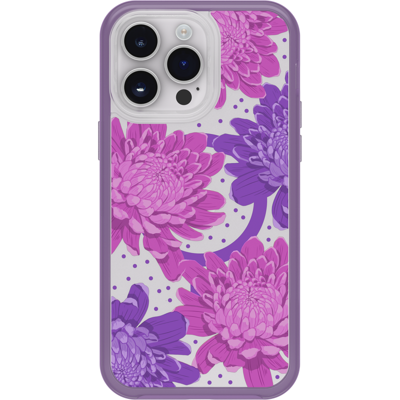 product image 2 - iPhone 14 Pro Max Custodia Symmetry Series Clear per MagSafe Fluttering Flora