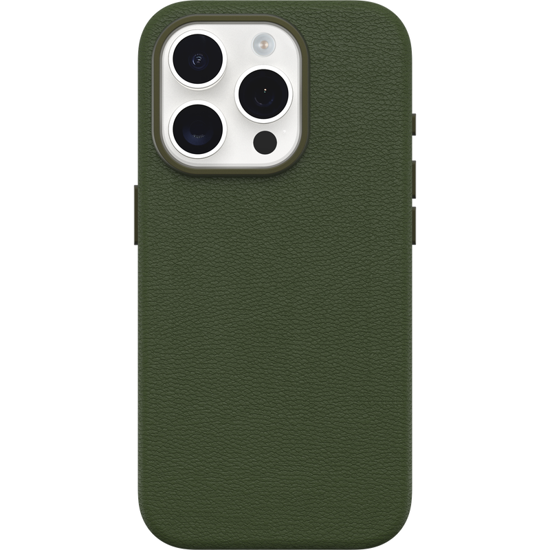 product image 2 - iPhone 15 Pro Custodia Symmetry Series Cactus Leather per MagSafe