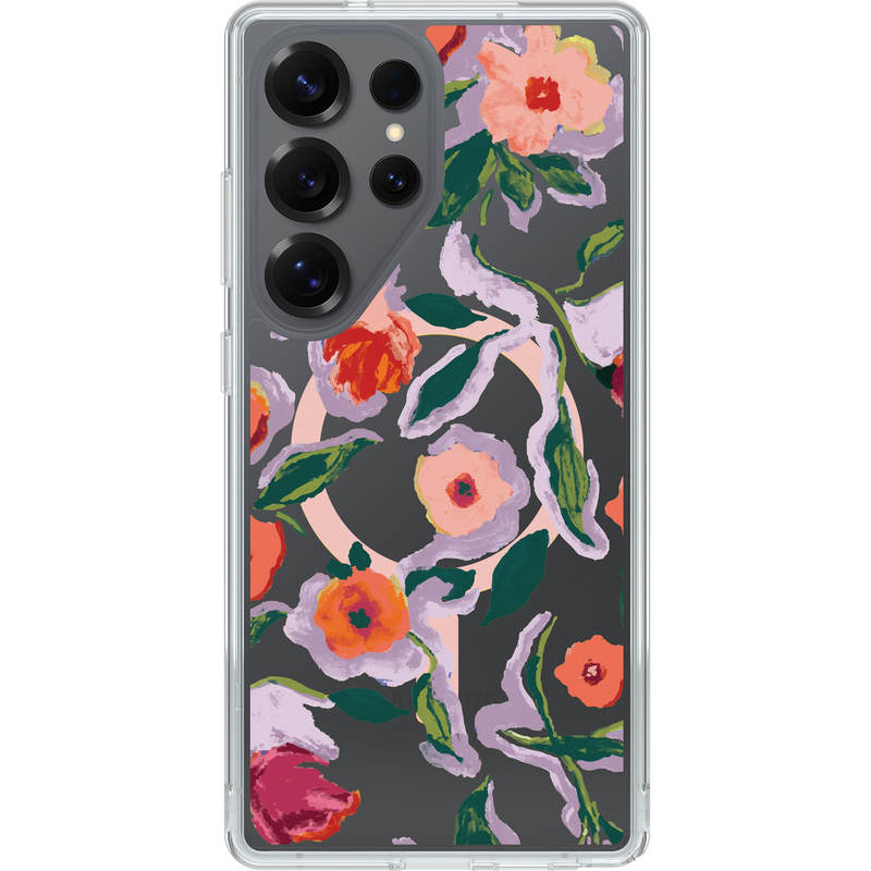 product image 1 - Galaxy S25 Ultra Custodia Symmetry Series Clear per Magnets Confetti of Blossoms
