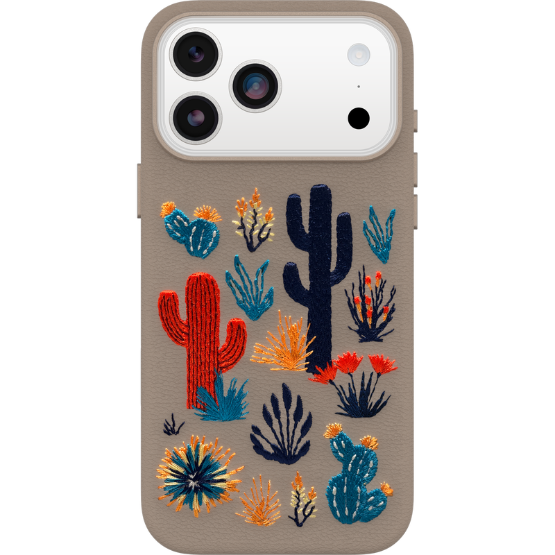 product image 1 - iPhone 17 Pro Max Custodia Symmetry Series Cactus Leather Embroidery