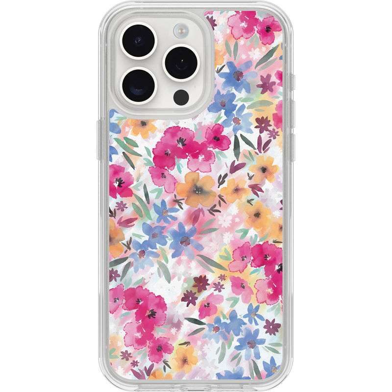 product image 1 - iPhone 15 Pro Max Funda Symmetry Series Clear para MagSafe Confetti of Blossoms