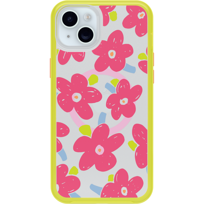 product image 2 - iPhone 14 Plus und iPhone 15 Plus Hülle Symmetry Series Clear für MagSafe Fluttering Flora