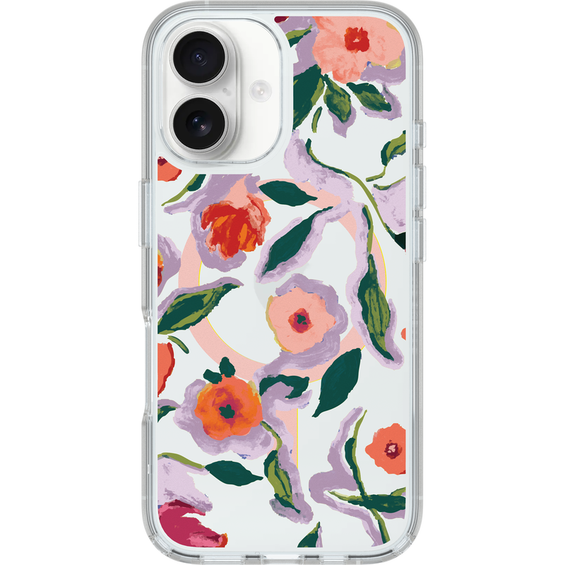 product image 1 - iPhone 16 Custodia Symmetry Series Clear per MagSafe Confetti of Blossoms