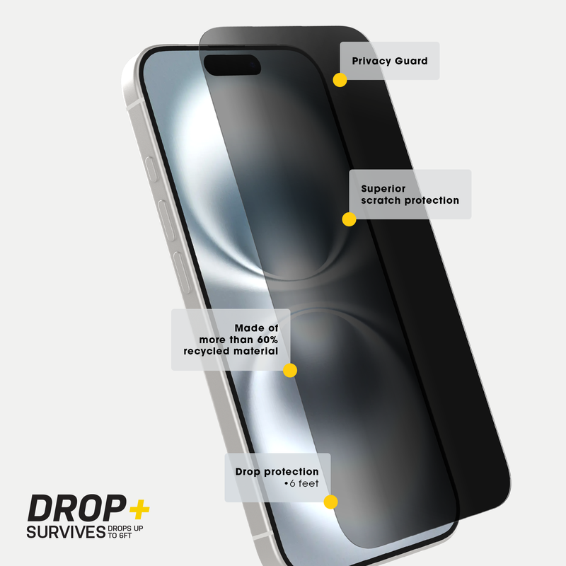 product image 3 - iPhone 16 Proteggischermo Premium Pro Glass Privacy Guard