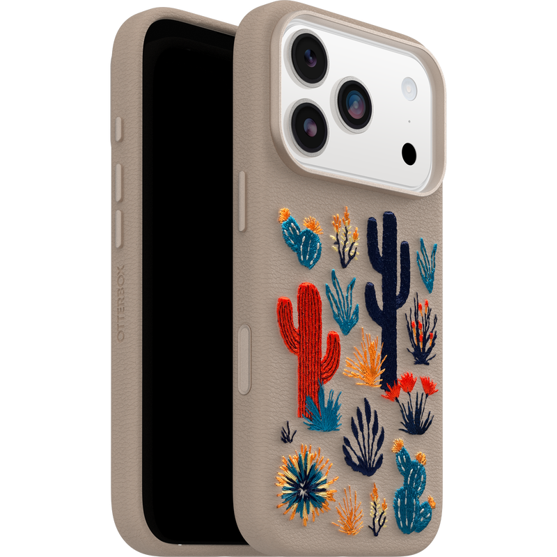 product image 5 - iPhone 17 Pro Custodia Symmetry Series Cactus Leather Embroidery