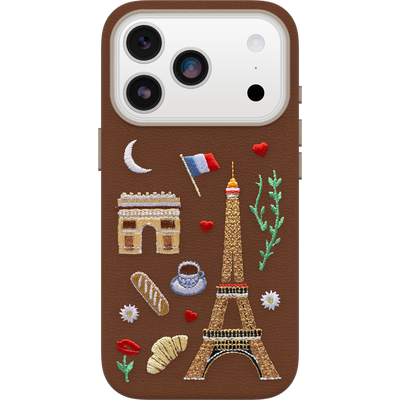 iPhone 17 Pro Custodia | Symmetry Series Cactus Leather Embroidery