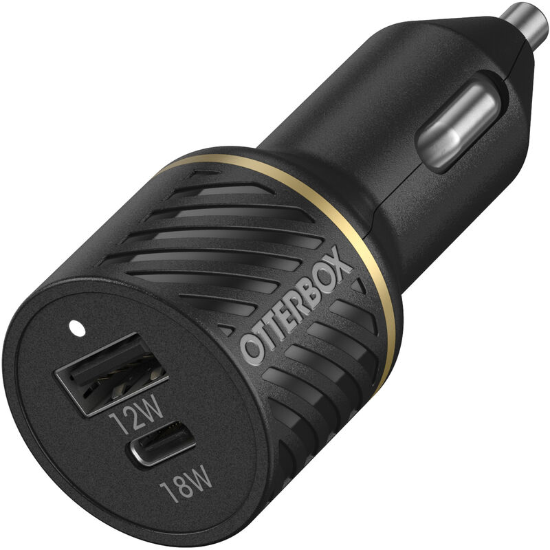 product image 1 - USB-C e USB-A Fast Charge Doppia porta Caricabatteria per auto, 30W Premium Charger