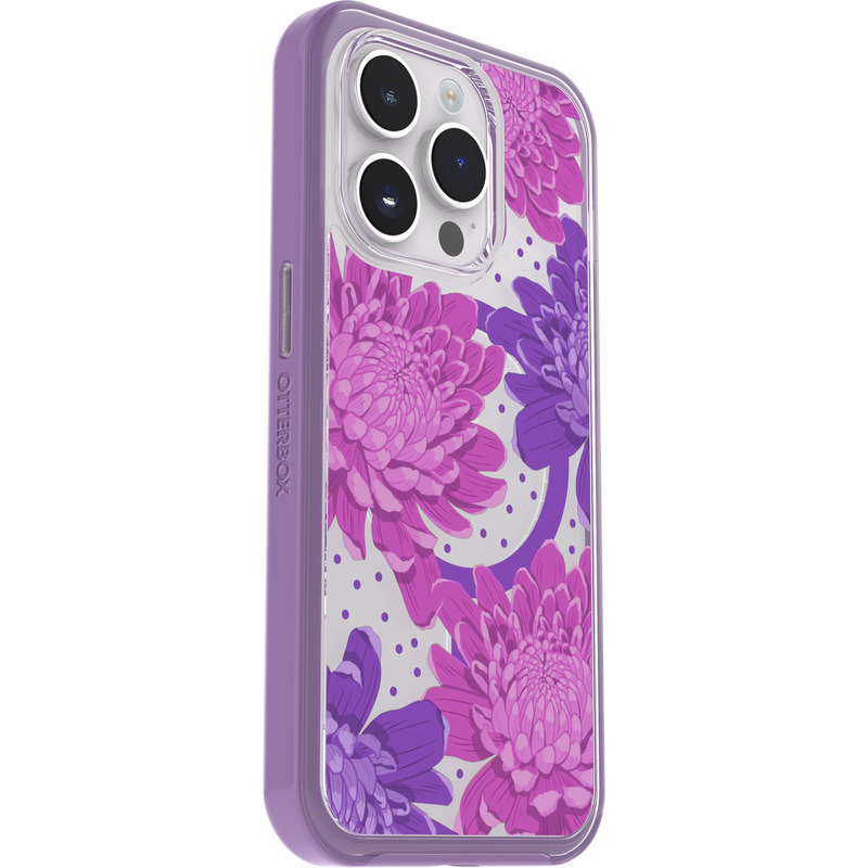 product image 3 - iPhone 14 Pro Funda Symmetry Series Clear para MagSafe Fluttering Flora
