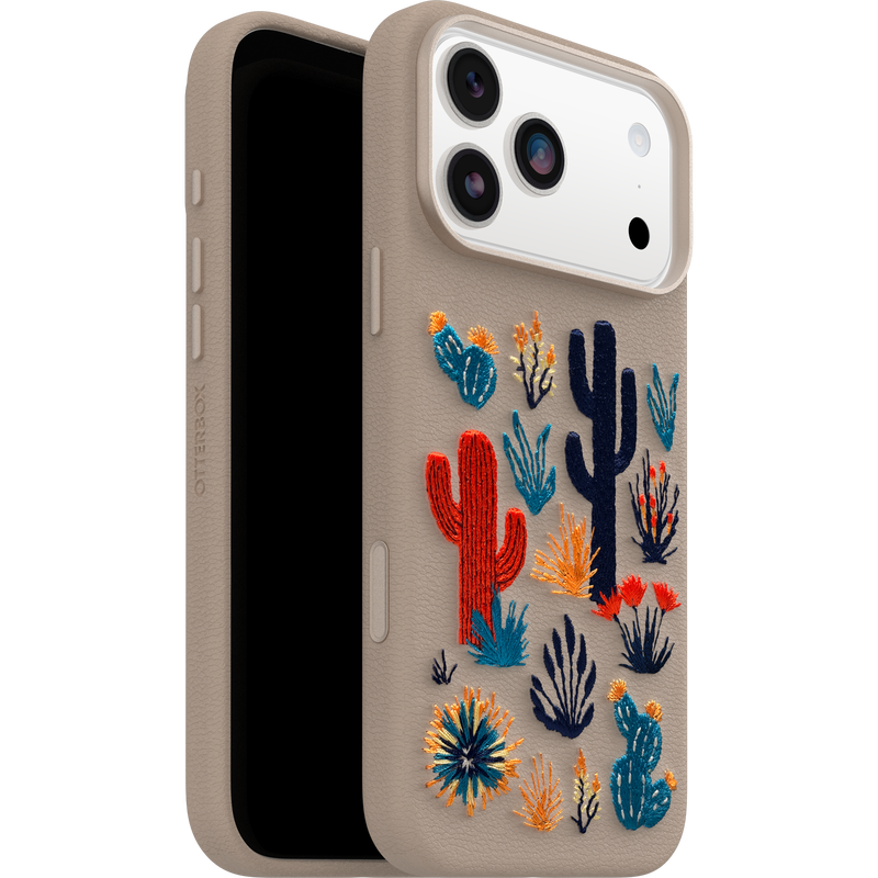 product image 5 - iPhone 17 Pro Max Custodia Symmetry Series Cactus Leather Embroidery