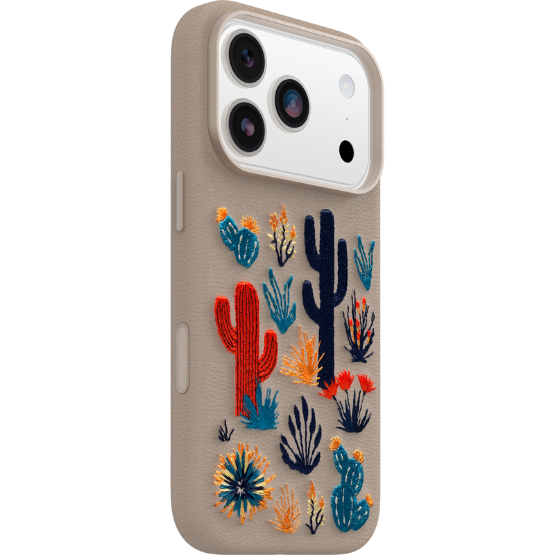 product image 2 - iPhone 17 Pro Custodia Symmetry Series Cactus Leather Embroidery