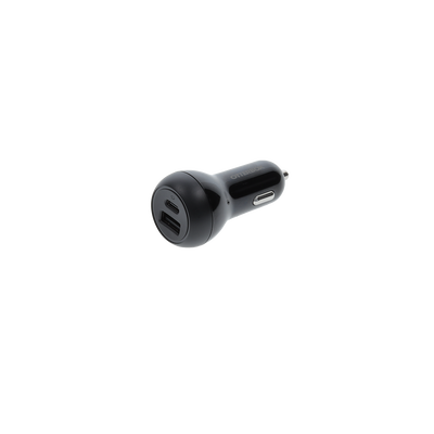 Caricabatterie per auto  a ricarica rapida a doppia porta 32W | USB-C 20W e USB-A 12W