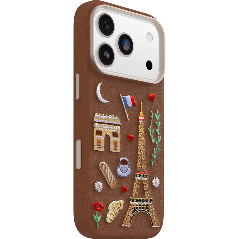 product image 2 - iPhone 17 Pro Custodia Symmetry Series Cactus Leather Embroidery