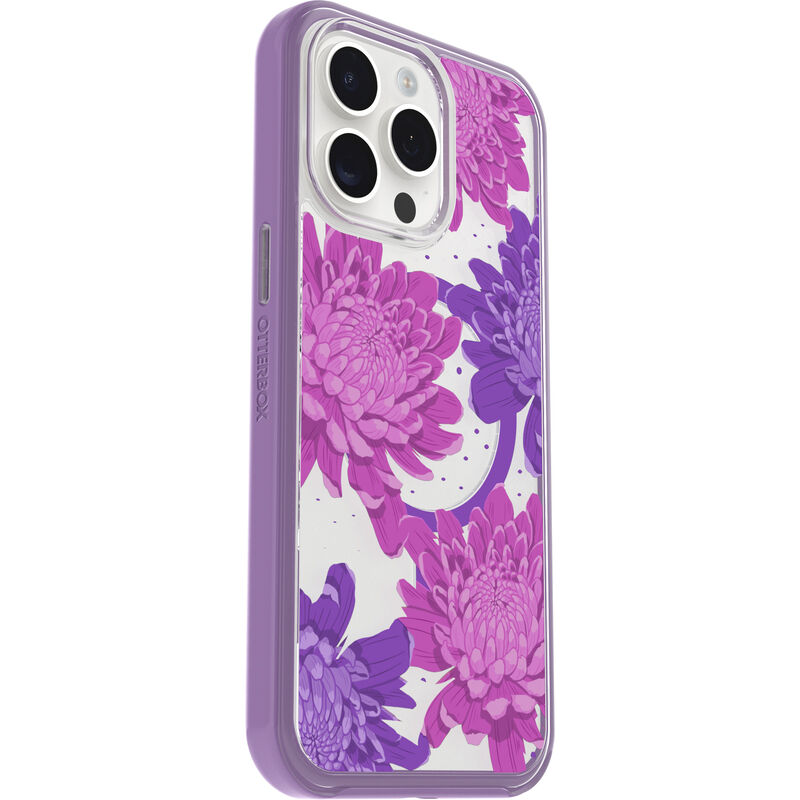 product image 3 - iPhone 15 Pro Max Custodia Symmetry Series Clear per MagSafe Fluttering Flora