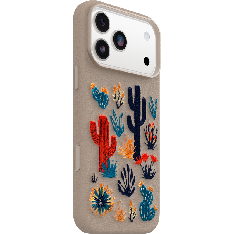 product image 2 - iPhone 17 Pro Max Custodia Symmetry Series Cactus Leather Embroidery
