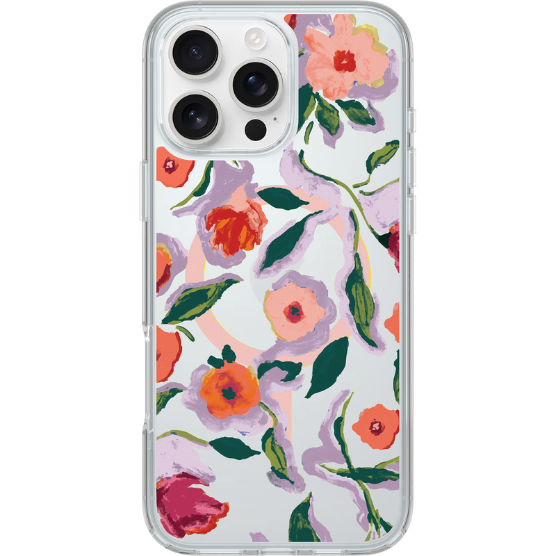 product image 1 - iPhone 16 Pro Max Hülle Symmetry Series Clear für MagSafe Confetti of Blossoms