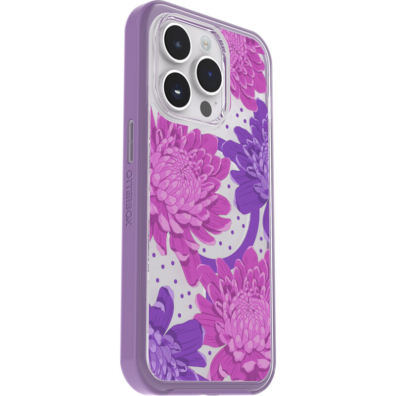 product image 3 - iPhone 14 Pro Custodia Symmetry Series Clear per MagSafe Fluttering Flora