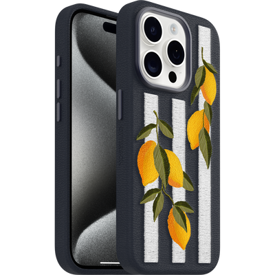 iPhone 15 Pro Max Hoesje | Symmetry Series Cactus Leather Embroidery