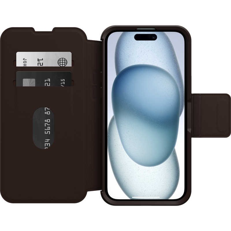 product image 2 - iPhone 15 Plus Coque Strada Series Folio MagSafe